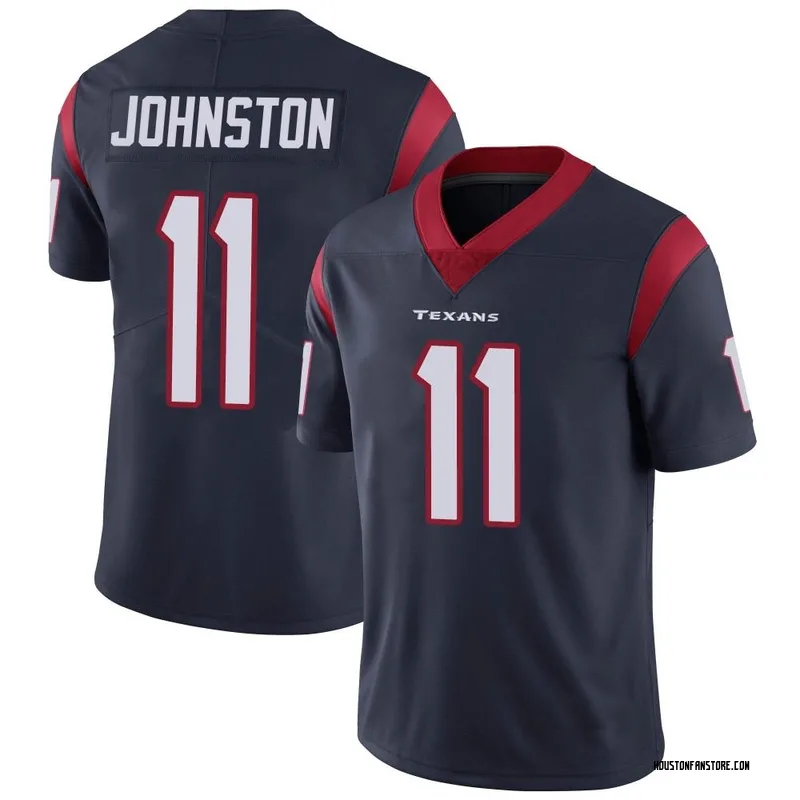 Cameron Johnston Men's Nike White Houston Texans Vapor Untouchable Custom Elite Jersey