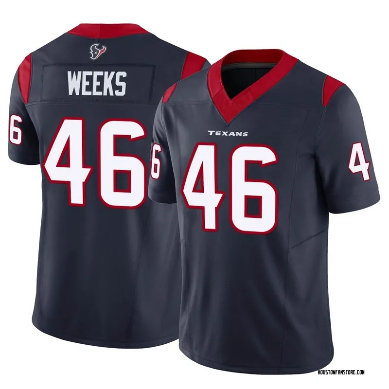 Jon Weeks Men's Nike White Houston Texans Custom Game Jersey