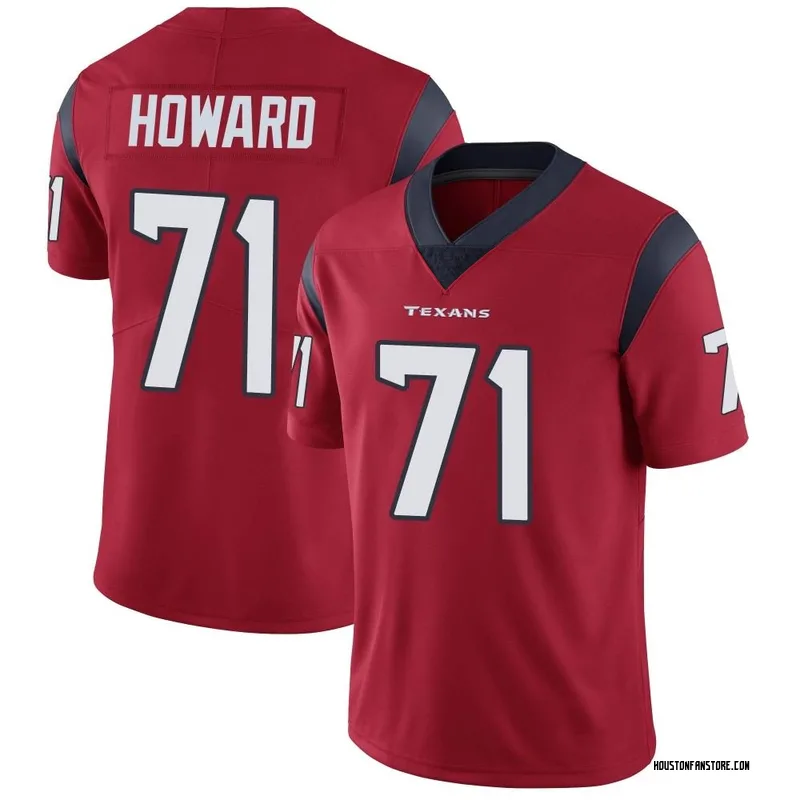 Houston Texans Tytus Howard Red Vapor Limited Jersey - Bluefink