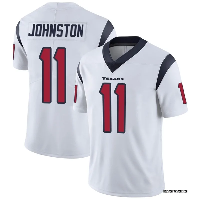 Cameron Johnston Men's Nike White Houston Texans Vapor Untouchable Custom Elite Jersey